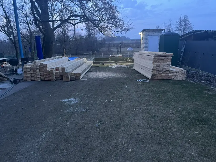 Фото будівництва бесідки